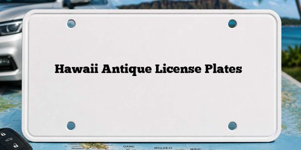 Hawaii Antique License Plates