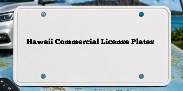 Hawaii Commercial License Plates